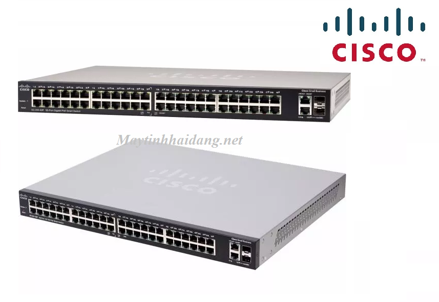 Switch Cisco chính hãng SF200-48P 48-Port 10/100 PoE Smart Switch SLM248PT | Cisco
